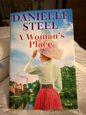 Danielle Steel 'A Woman's Place' Hardcover Book - Pink/Cream Cover